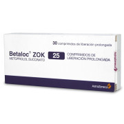 Betaloc Zok Metoprolol Succinato 23,75 mg 30 Comprimidos Liberacion Prolongada