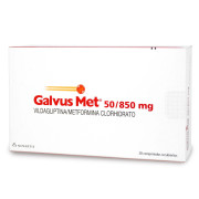 Galvus Met Vildagliptina 50 mg / Metformina 850 mg de 28 Comprimidos