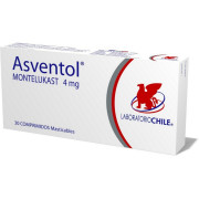 Asventol (B) Montelukast 4mg 30 Comprimidos Masticables