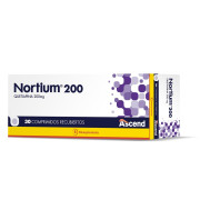 Nortium 200 Quetiapina 200 mg 30 Comprimidos Recubiertos