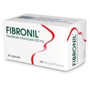Fibronil Fenofibrato 200 mg 60 Cápsulas