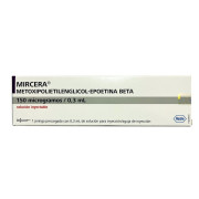 Mircera Epoetina Beta 150 mcg / 0,3 mL 1 Jeringa Prellenada