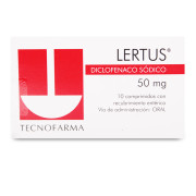 Lertus Diclofenaco Sodico 50 mg 10 Comprimidos