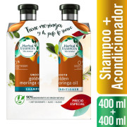Estuche Golden Moringa Shampoo 400 mL + Acondicionador 400 mL