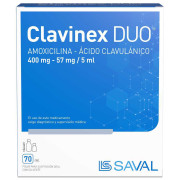 Clavinex Duo Amoxicilina 57 mg Suspensión 70 mL