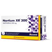Nortium XR Quetiapina 300 mg 30 Comprimidos Recubiertos de Liberación Prolongada