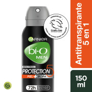 Garnier Men Protection 5 72H desodorante Spray Antitranspirante 150  mL