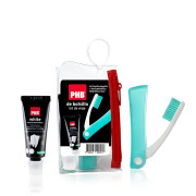 Pack de viaje cepillo plegable + mini pasta 15 mL