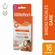 Care Bandas Depilatorias Faciales Argán y Jojoba Piel Sensible X16