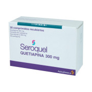 Seroquel Quetiapina 300 mg 30 Comprimidos