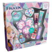 Set de Maquillaje Frozen, 2 Esmaltes +2 Brillos Labiales + 1 Balsamo Labial  + Paleta de Brillos Labiales + Pulseras