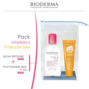 Pack Limpieza y Proteccion Solar para todos los días. Sensibio H2O Micela 250 ml + Photoderm Aqua 50 + Claro 40 ml