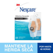 3M Parches Máxima Duración Impermeables Tamaños Surtidos x15