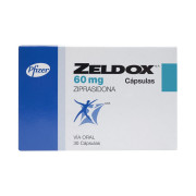 Zeldox Ziprasidona 60 mg 30 Cápsulas