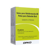 Sales para Rehidratación 60 Cloruro de Sodio 3,5 gr Polvo para Suspensión Oral 8 Sobres Sabor Fresa
