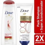 Pack Regeneración extrema Shampoo 400 mL y Súper Acondicionador 170 mL