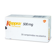 Keppra Levetiracetam 500 mg 30 Comprimidos Recubierto