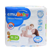 Pañales Premium 12H Seco M 5-10Kg x 24