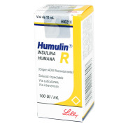 Humulin-Rapida Insulina Soluble Humana 100 UI 1 Ampolla
