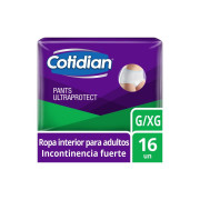 Pants Ultra Protect Incontinencia Fuerte Talla G 16 Unidades