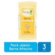 Jabón Barra Afrecho 100 grs x3