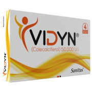Vidyn Vitamina D3 50.000 Ui 4 Cápsulas Blandas