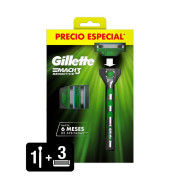 Kit Mach 3 Sensitive Máquina para Afeitar + 3 Cartuchos