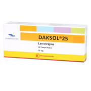 Daksol 25 Lamotrigina 25 mg 28 Comprimidos