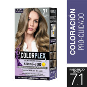 Coloración Permanente Pre-Cuidado Strong-Bond 7.1 Rubio Medio Ceniza