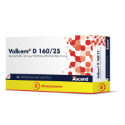 Valkem D Valsartán 160 mg Hidroclorotiazida 25 mg 30 Comprimidos Recubiertos