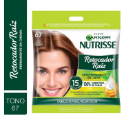 Tinte Permanente en Crema Retocador Raíz 67 Tonos Castaños Chocolates X1