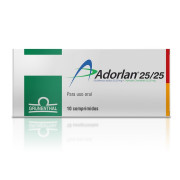 Adorlan - Diclofenaco sódico - 25 mg/25 mg Caja 10 Comp.