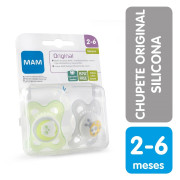 Chupete Entretención Original 0-6 Meses Silicona 2 Unidades