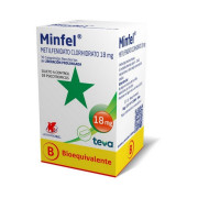 Minfel Metilfenidato 18 mg 30 Comprimidos