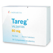 Tareg Valsartan 80 mg 56 Comprimidos Recubiertos