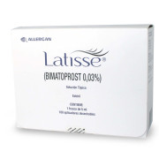 Latisse Bimatoprost 0,03% Solución Tópica 5 mL con 100 aplicadores desechables