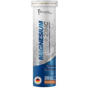 Magnesio+Zinc 20 Tabletas Efervecentes Sabor Naranja