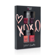 Pack x4 Esmaltes De Uñas Beauty Colores Rojos