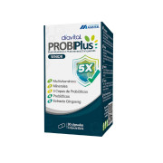 Probiplus Senior con Probióticos, Prebióticos, Vitaminas, Minerales y Extracto Ginseng 30 Cápsulas