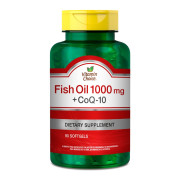 Fish Oil 1000 mg + Coenzima Q10 90 cápsulas blandas