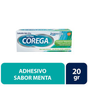 Corega Crema Ultra Adhesiva Para Protesis Dentales Menta 20Gr