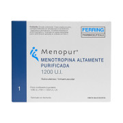 Menopur Multidosis Menotropina Altamente Purificada 1.200 UI Polvo Liofilizado 1 Kit con Solvente