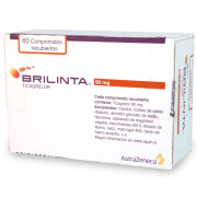 Brilinta Ticagrelor 90 mg 60 Comprimidos Recubiertoss
