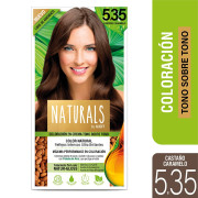 Naturals Coloración En Crema Tono Sobre Tono 4.0 Castaño Caramelo