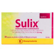 Sulix Tamsulosina 0,4 mg 30 Cápsulas Liberación Prolongada
