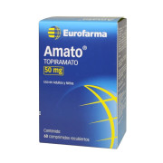 Amato (B) Topiramato 50mg 60 Comprimidos Recubiertos - Eurofarma