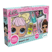 Set de Maquillaje Lol, 2 Esmalte + 1 Balsamo Labial+1 Brillo Labial + Cosmetiquero
