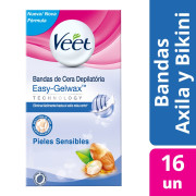 Depilación Banda Axila & Bikini Piel Sensible x16