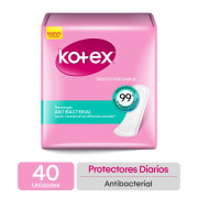 Protector Diario Kotex Antibacterial 40 un