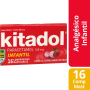 Kitadol Parcetamol Infantil 16 Comprimidos Masticables